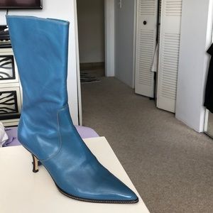 Coach teal boots size 9 worn once